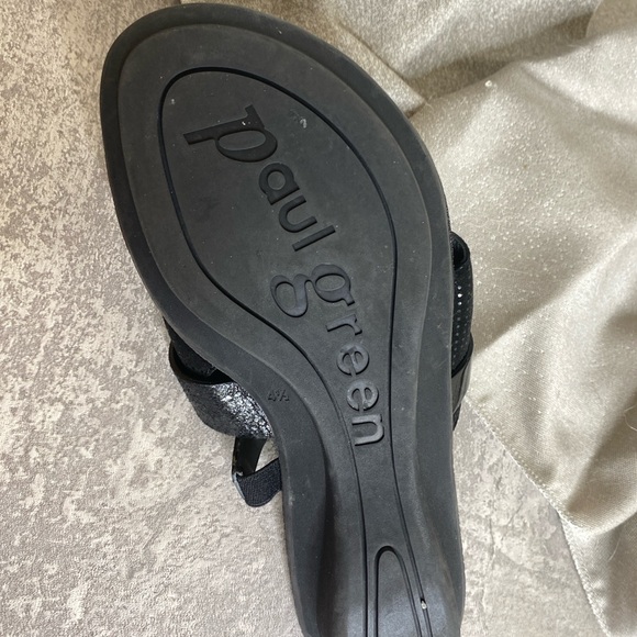 #17 Paul Green Bayside Slides Black Woman’s SZ 7 - Picture 3 of 4